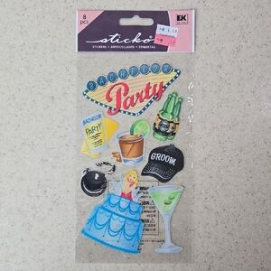 Bachelor Party Scrapbook Memory Book Stickers